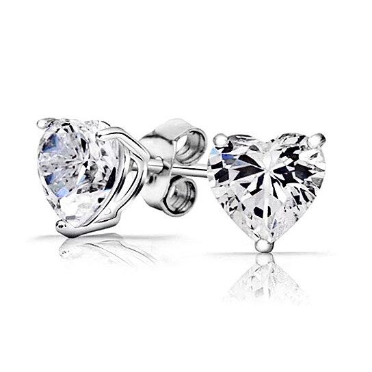 3-Pair Set: 4.00 Cttw Sterling Silver Swarovski Elements Crystal Studs Earrings - DailySale