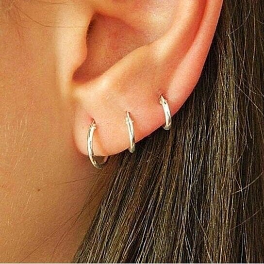 3-Pairs: Endless Hoop Earrings Earrings - DailySale