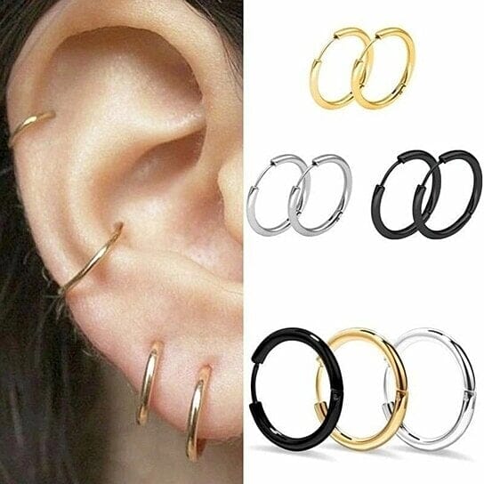 3-Pairs: Endless Hoop Earrings Earrings - DailySale