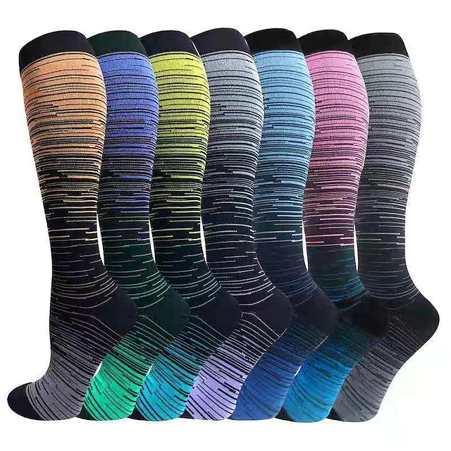 3-Pairs: Gradient Compression Socks Wellness - DailySale