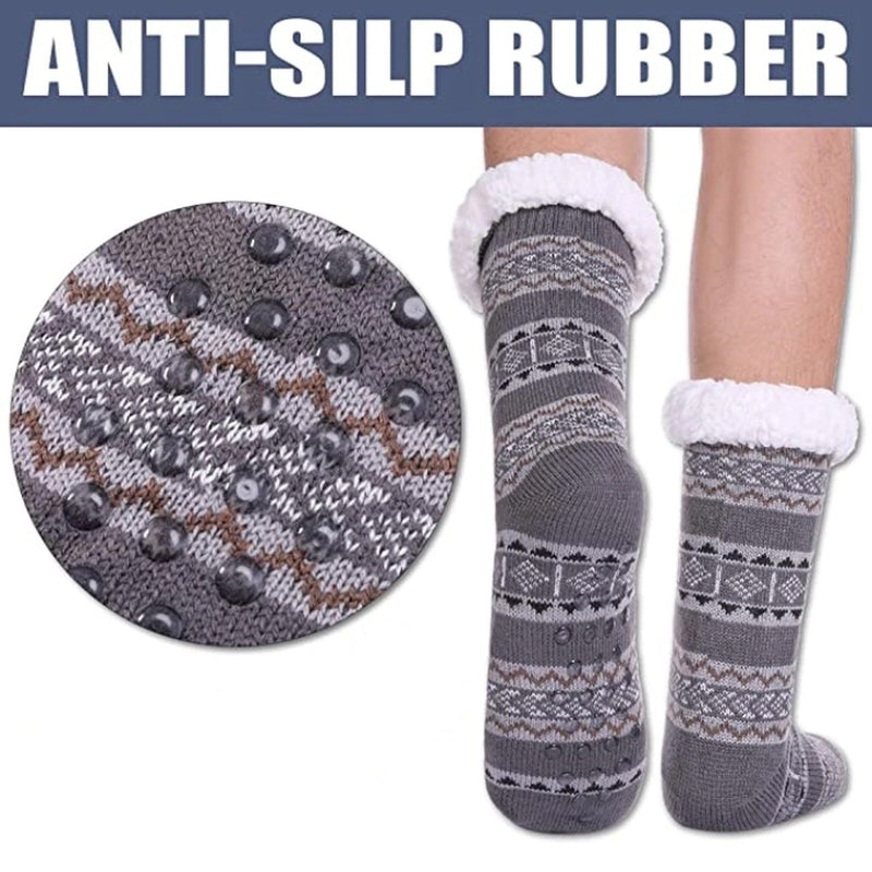 3-Pairs: Men's Assorted Soft Fluffy Sherpa Slipper Socks Men's Clothing - DailySale