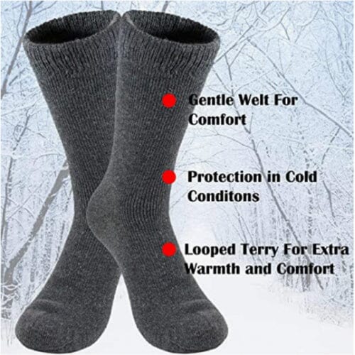3-Pairs: Men's Thermal Socks for Cold Weather Insulated Socks Men's Shoes & Accessories - DailySale