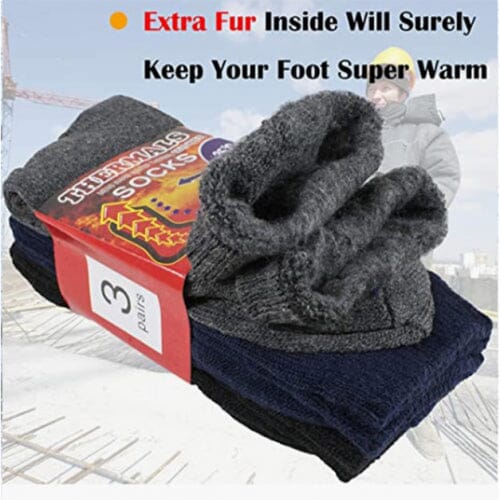 3-Pairs: Men's Thermal Socks for Cold Weather Insulated Socks Men's Shoes & Accessories - DailySale