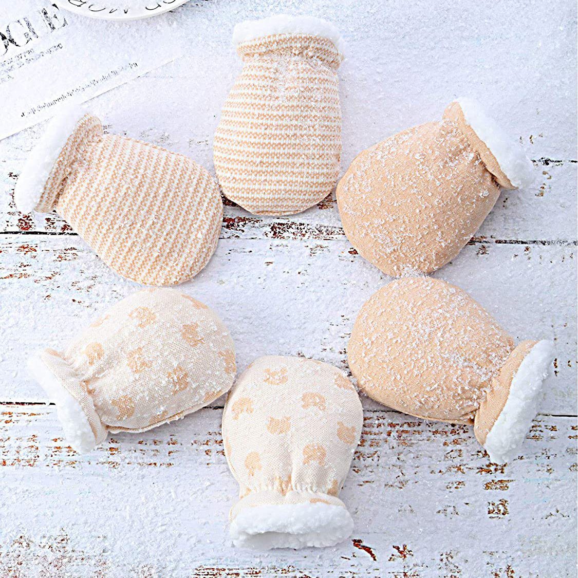 3-Pairs: Newborn Mitten Gloves Baby - DailySale