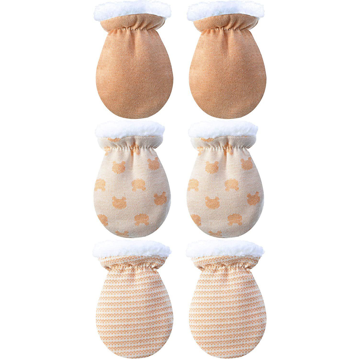 3-Pairs: Newborn Mitten Gloves Baby - DailySale