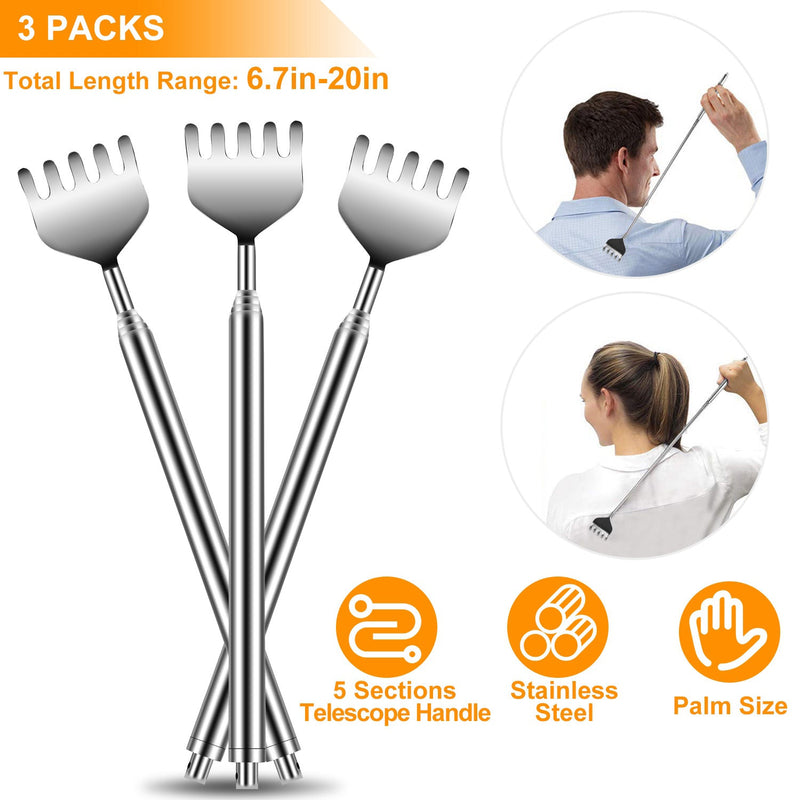 3-Piece: 20" Telescopic Back Scratcher Everything Else - DailySale