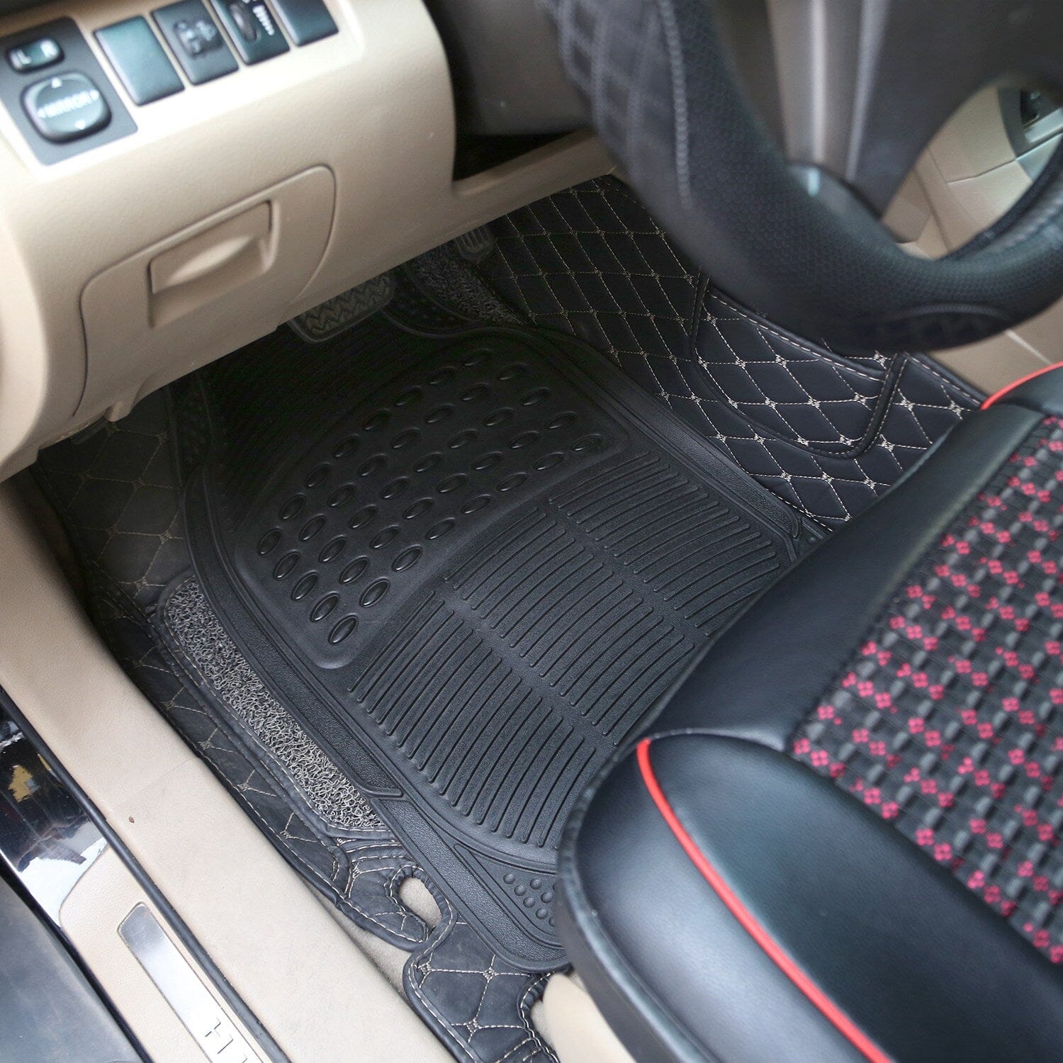 3-Piece: Automotive Floor Mats Set Automotive - DailySale