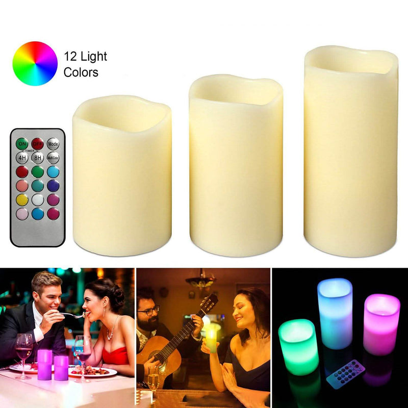 3-Piece: Flameless Votive Candles Lighting & Decor - DailySale