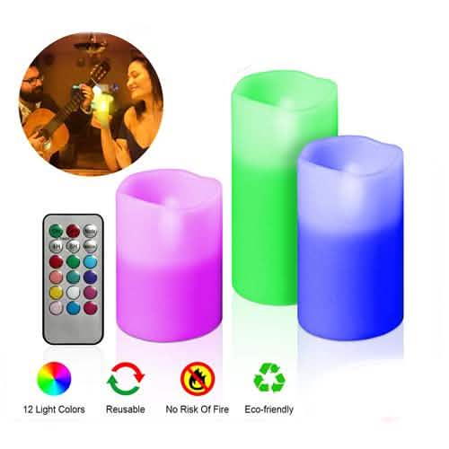 3-Piece: Flameless Votive Candles Lighting & Decor - DailySale