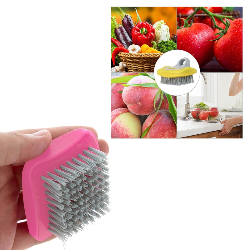 Fruit and Vegetable Cleaning Brushes Potato Scrubber Produce and Veggie  Brush Kitchen Gadgets Vegetable Fruit Peeler with Brush - 2-in-1 (Blue)