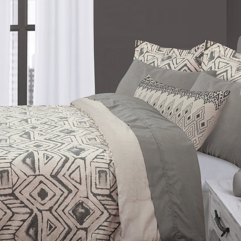 3-Piece: Global Mali Cotton Comforter Set Bedding Queen - DailySale