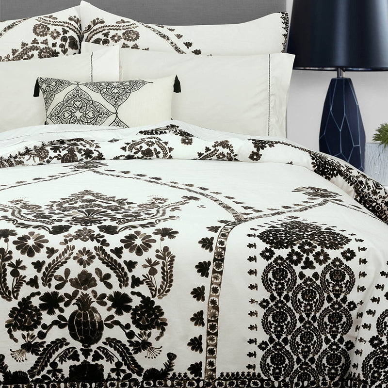3-Piece: Global Varanasi Cotton Comforter Set Bedding - DailySale