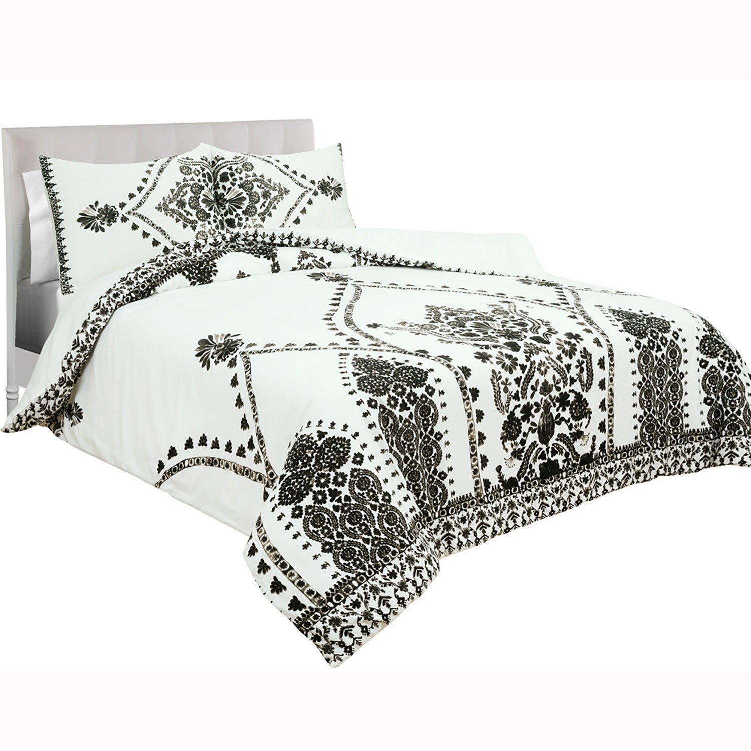 3-Piece: Global Varanasi Cotton Comforter Set