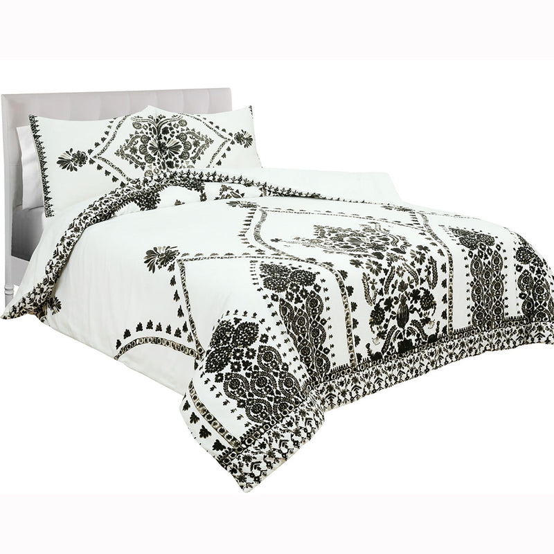 3-Piece: Global Varanasi Cotton Comforter Set Bedding Queen - DailySale