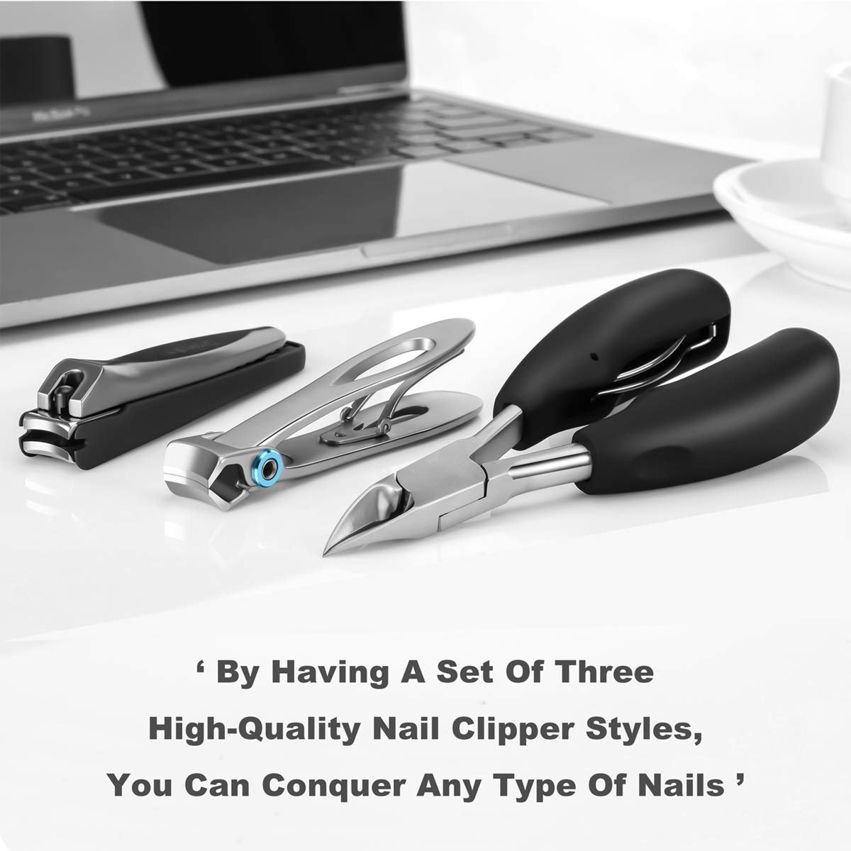 3-Piece: Large Nail Clippers Set Beauty & Personal Care - DailySale