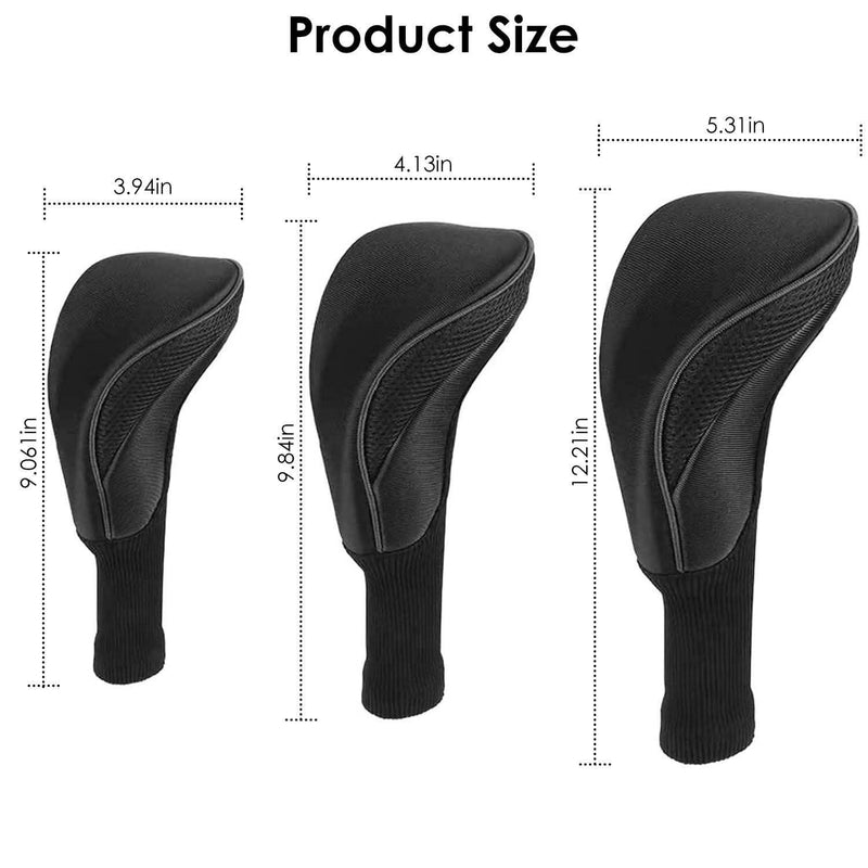 3-Piece: Long Neck Mesh Golf Club Head Cover Sports & Outdoors - DailySale