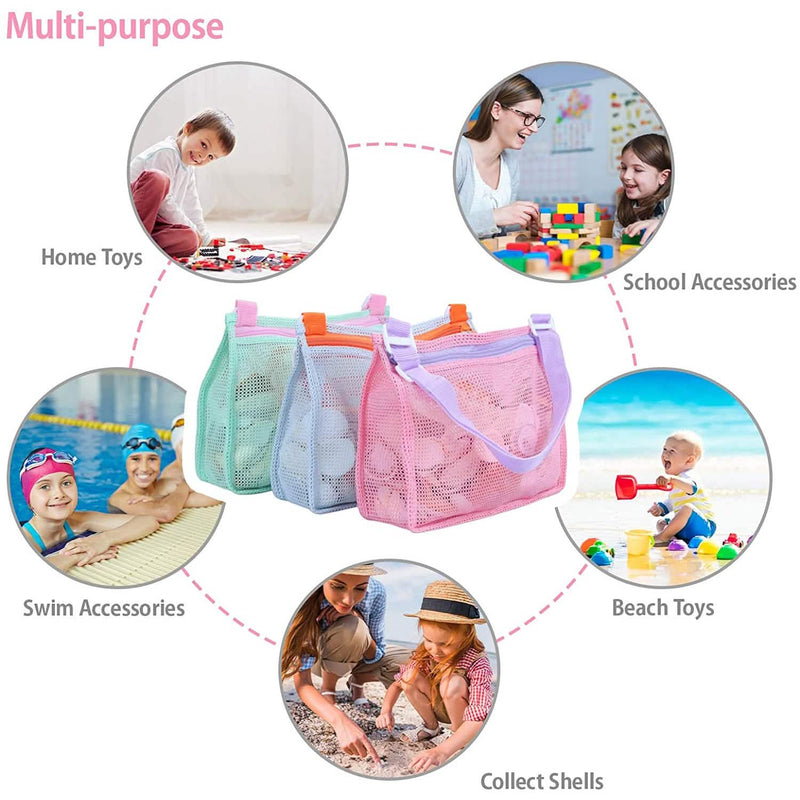 3-Piece: Mesh Toy Beach Bag Toys & Games - DailySale