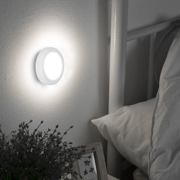 3-Piece: Motion Sensor Stick-on Cordless Night LED Lamp Indoor Lighting - DailySale