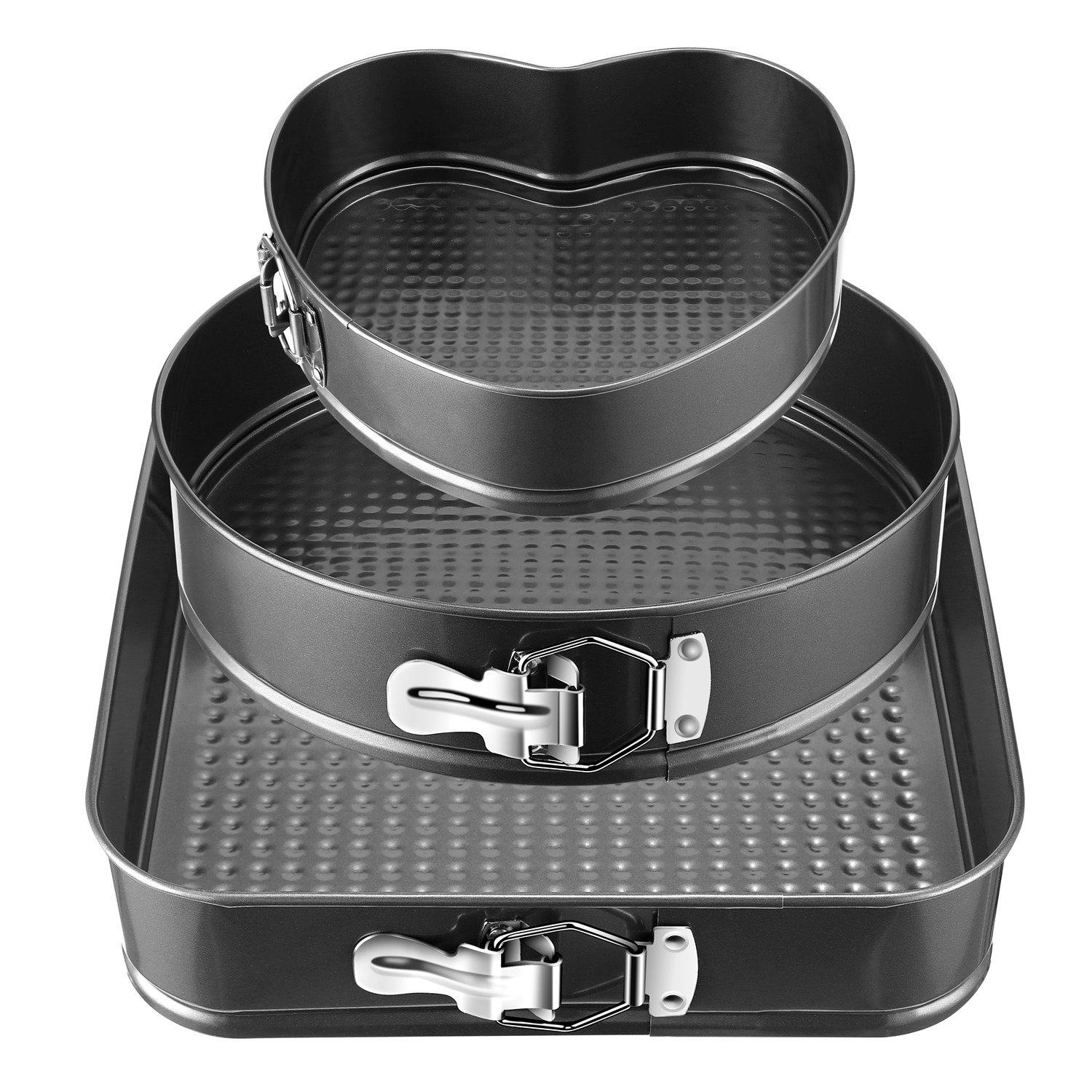 3-Piece: Non-stick Springform Cake Pan Set with Removable Bottom Kitchen & Dining - DailySale