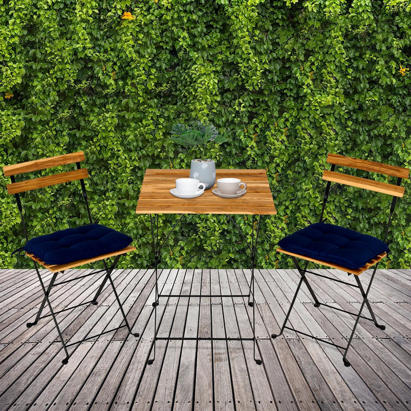 3-Piece: Patio Dining Table Chairs Set Furniture & Decor - DailySale