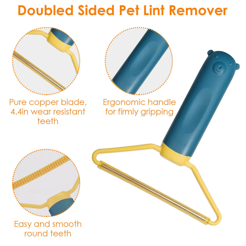 3-Piece: Portable Reusable Double Side Lint Remover Household Appliances - DailySale
