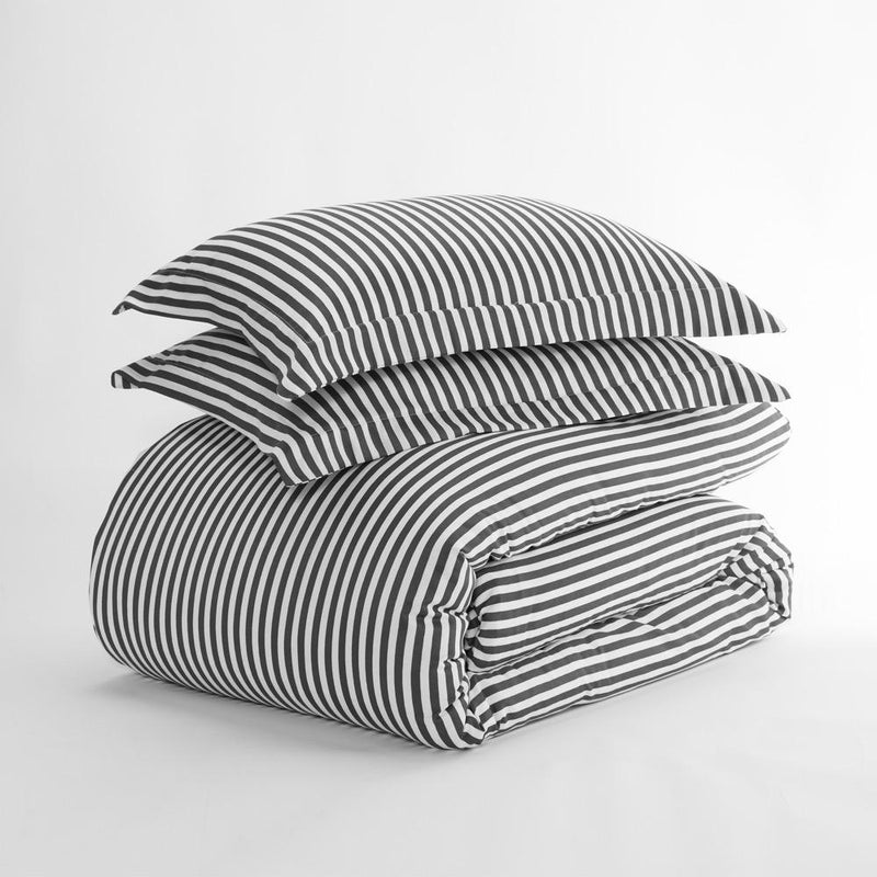 3-Piece: Ribbon Patterned Duvet Cover Set Bedding - DailySale
