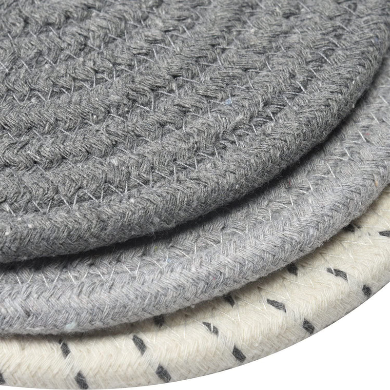 3-Piece Set: 100% Pure Cotton Thread Weave Hot Pot Holders