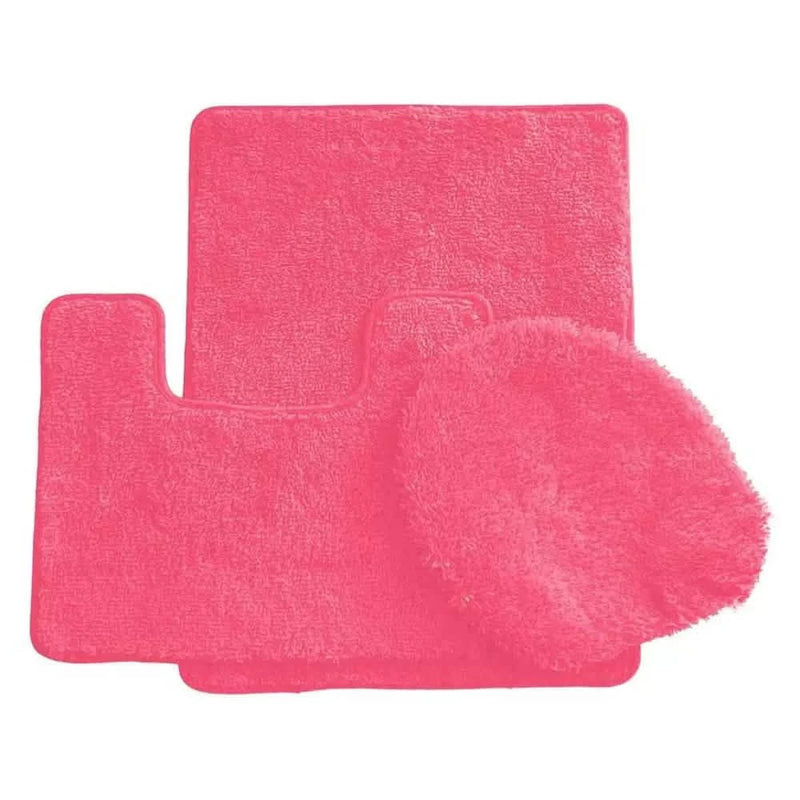3-Piece Set: Ben&Jonah Elegant Bath Rug Set Bath Rose - DailySale