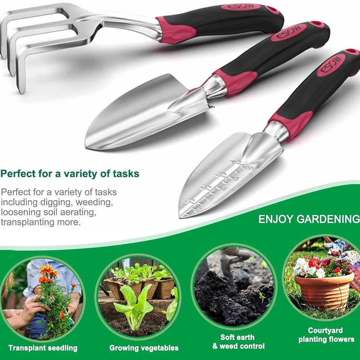 3-Piece Set: Cast-Aluminum Heavy Duty Gardening Kit Garden & Patio - DailySale