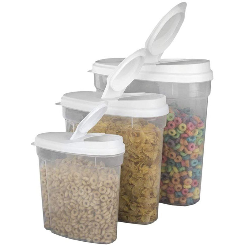 3-Piece Set: Cereal Container Set Keeps Cereal Fresh Longer Kitchen & Dining - DailySale