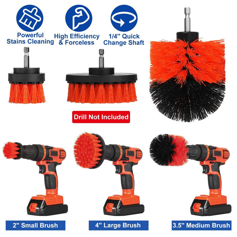 3-Piece Set: Drill Brush Power Scrubber Home Improvement - DailySale