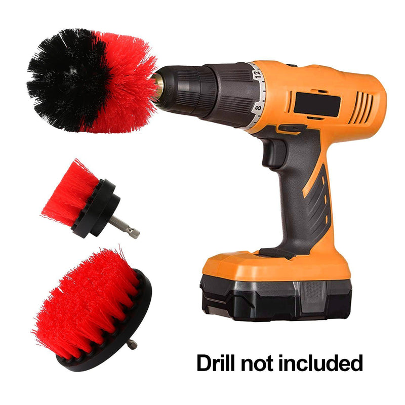 3-Piece Set: Drill Brush Power Scrubber