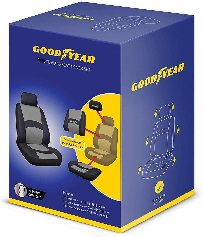3-Piece Set: Goodyear Auto Seat Cover Auto Accessories - DailySale