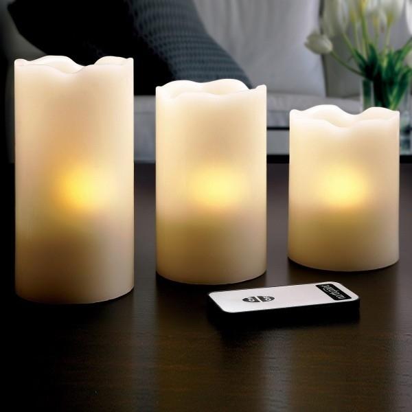 3-Piece Set: LED Flicker Candles Furniture & Decor - DailySale