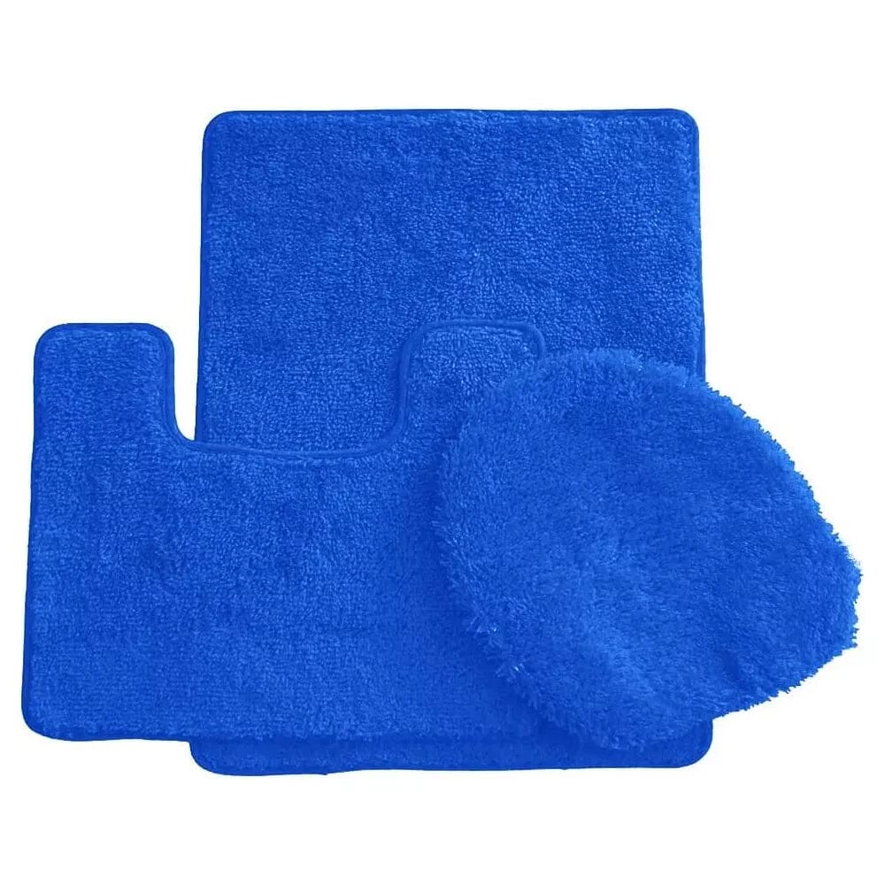 3-Piece Set: Simple Elegance by Ben&Jonah Bath Rug Bath Blue - DailySale