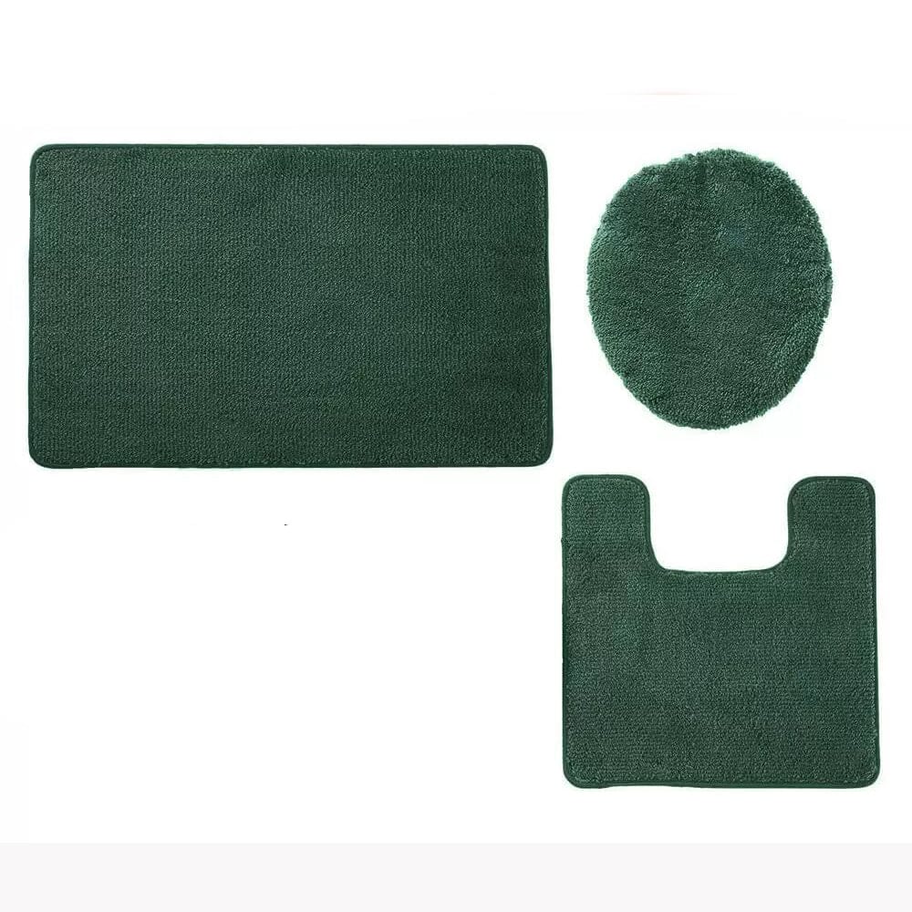 3-Piece Set: Simple Elegance by Ben&Jonah Bath Rug Bath Emerald - DailySale