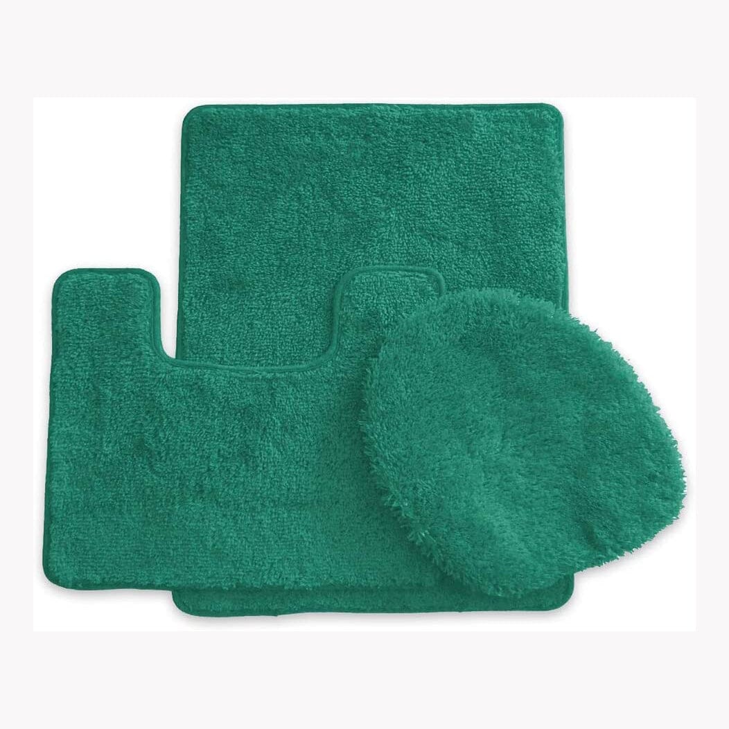 3-Piece Set: Simple Elegance by Ben&Jonah Bath Rug Bath Green - DailySale