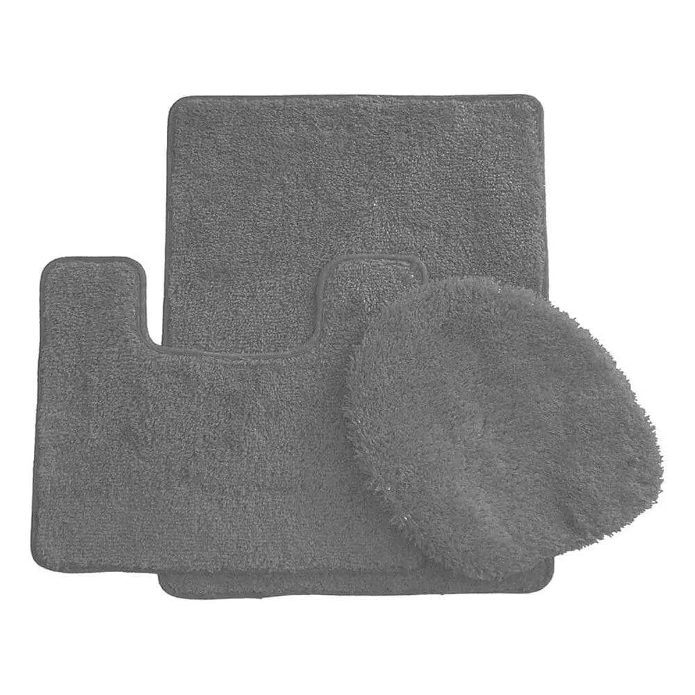 3-Piece Set: Simple Elegance by Ben&Jonah Bath Rug Bath Light Gray - DailySale