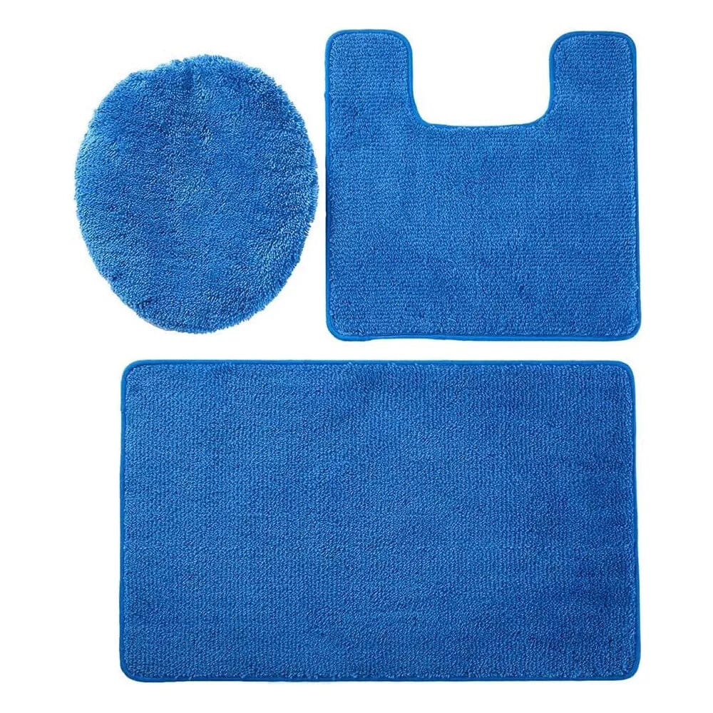 3-Piece Set: Simple Elegance by Ben&Jonah Bath Rug Bath Royal Blue - DailySale