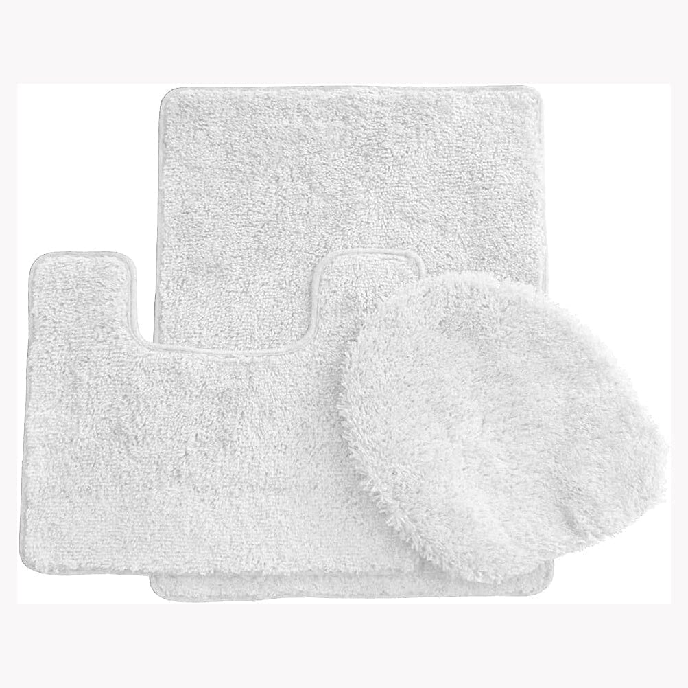 3-Piece Set: Simple Elegance by Ben&Jonah Bath Rug Bath White - DailySale