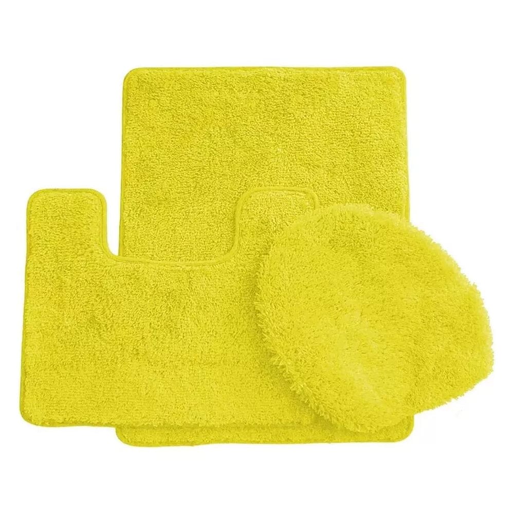 3-Piece Set: Simple Elegance by Ben&Jonah Bath Rug Bath Yellow - DailySale