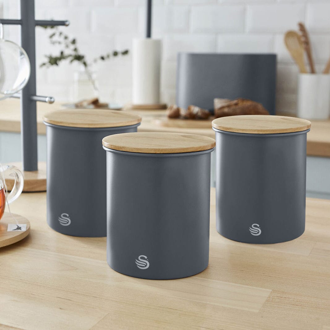 3-Piece Set: Swan Nordic Canisters Kitchen Storage - DailySale