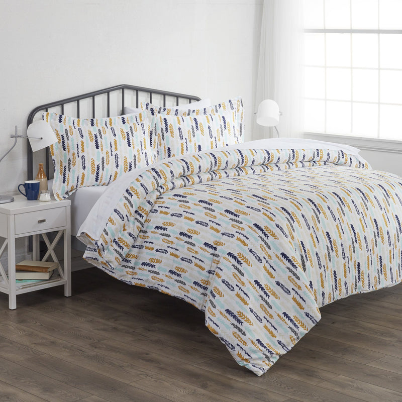3-Piece: Wings Patterned Duvet Cover Set Bedding Twin/Twin XL - DailySale