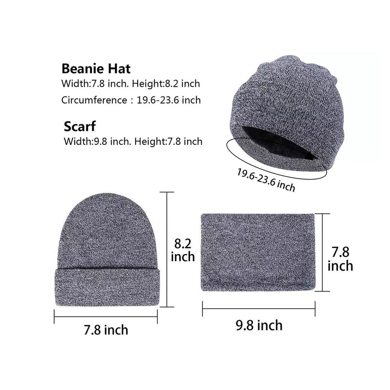 3-Piece: Winter Beanie Hat Scarf Gloves for Men Men's Shoes & Accessories - DailySale