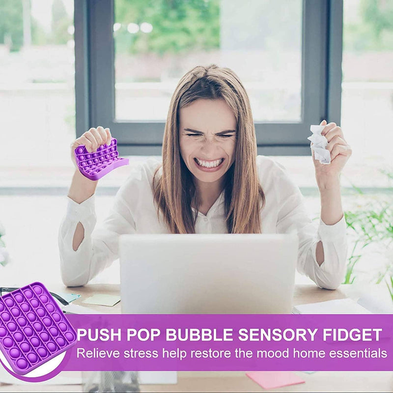 3-Pieces: Bubble Squeeze Sensory Fidget Toy Toys & Games - DailySale