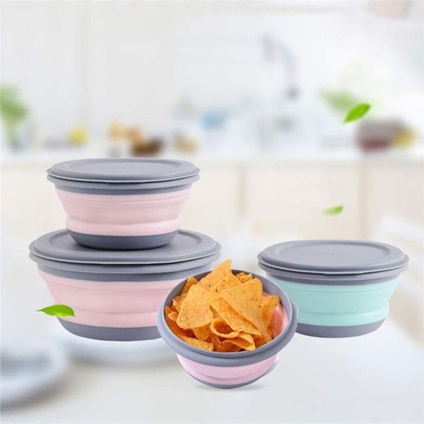 3-Pieces: Folding Camping Bowl Set Kitchen Tools & Gadgets - DailySale