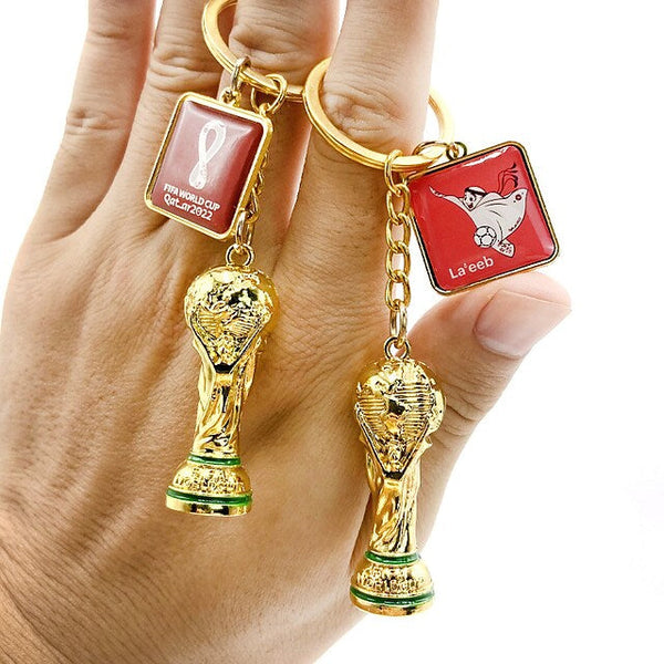 3-Pieces: Keychain Small Pendant Mascot Emblem 2022 Qatar World Cup Everything Else - DailySale