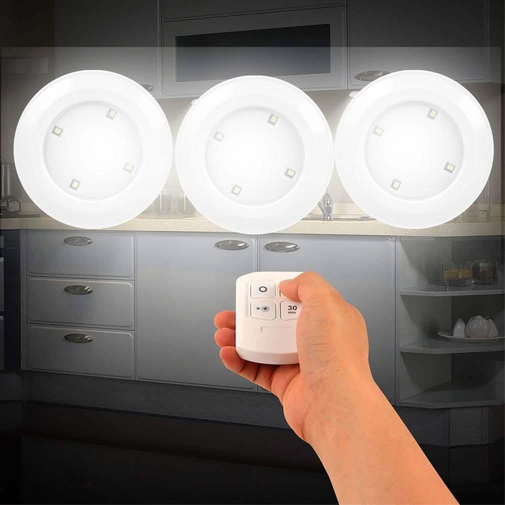 3-Pieces: LED Night Cordless Battery Powered Home Lighting - DailySale