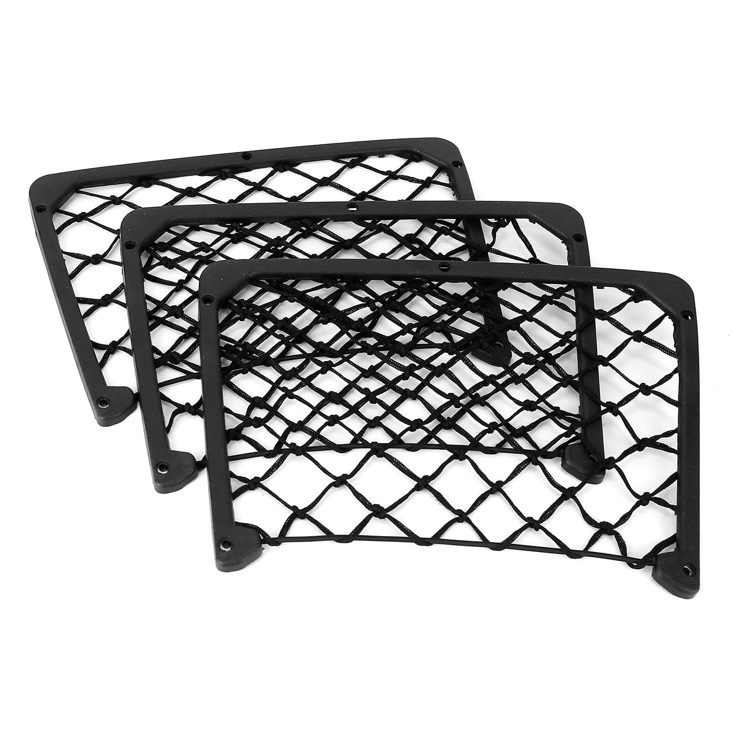 3-Pieces: Mesh Pocket Seat Side Organizer Automotive - DailySale