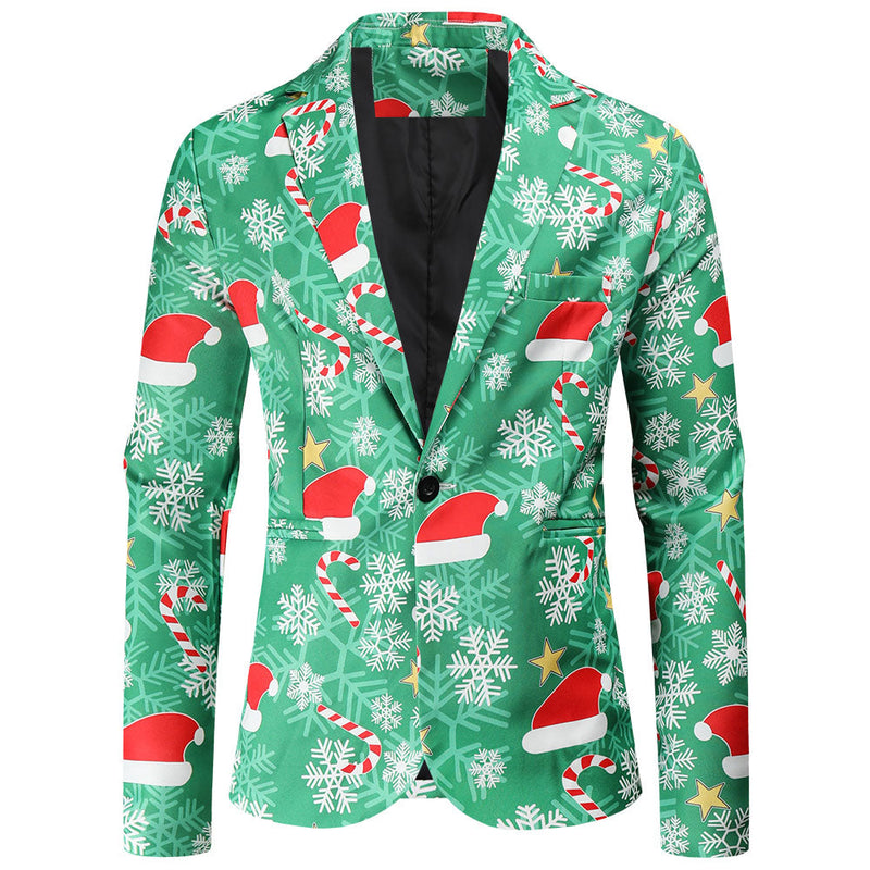 3-Pieces Set: Fun Ugly Christmas Costumes For Men - Complete Xmas Suit: Includes Jacket, Pants Holiday Decor & Apparel - DailySale